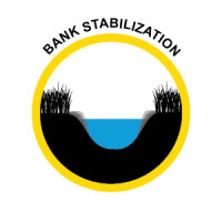 Bank Stabilization Text Icon