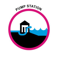 Pump Station Text Icon