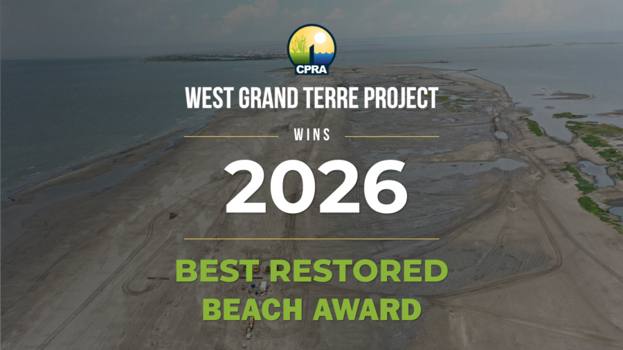 CPRA’s West Grand Terre Project Named 2026 ASBPA Best Restored Beach