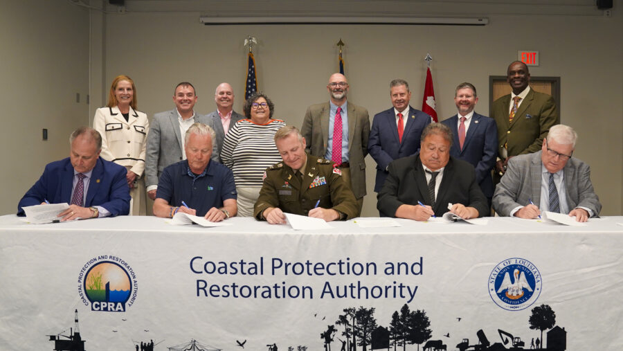 USACE, CPRA Sign Design Agreement for West Bank and Vicinity Future Levee Lifts Project
